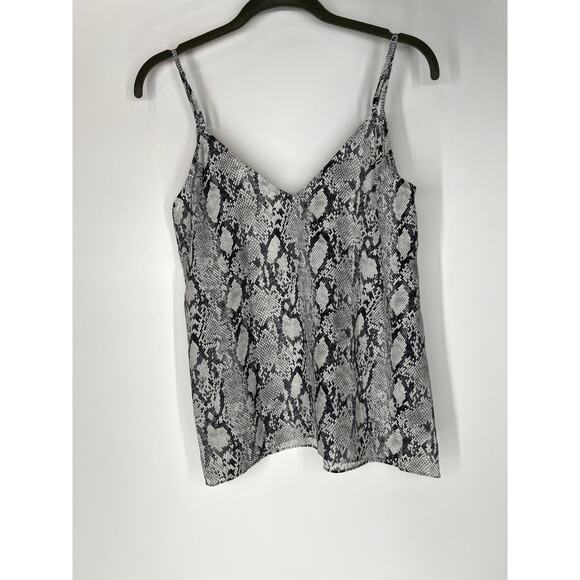 Frame snake print silk tank top S - Picture 6 of 6